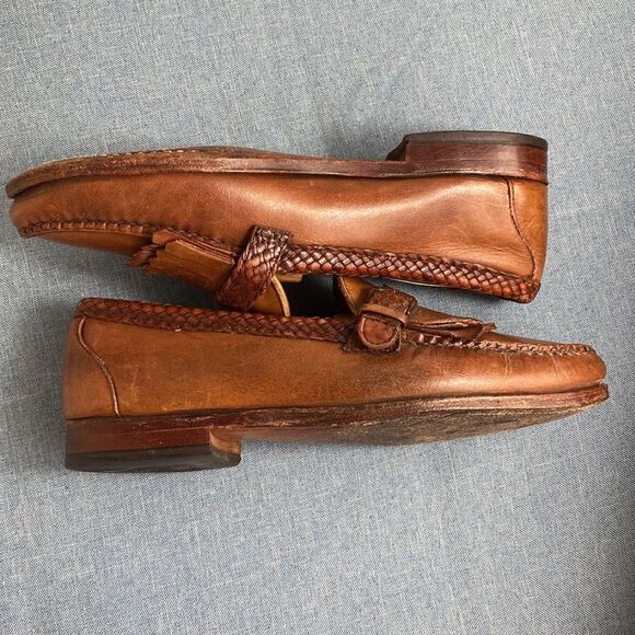 Allen Edmonds tan Monterey Kiltey loafers size 9 EEE - Picture 5 of 11